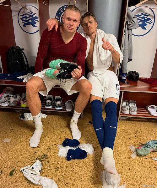 大赛梦圆⚽厄德高社媒晒挪威队大合照：世界杯！