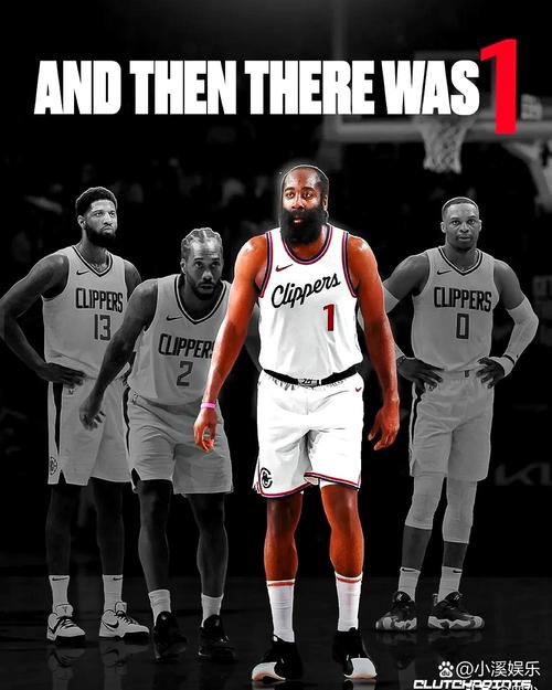 你故意的😳？哈登与保罗登上快船官方赢球海报 两人合砍58分