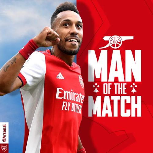 梅开二度！官方：奥巴梅扬当选马赛2-1纽卡全场最佳球员