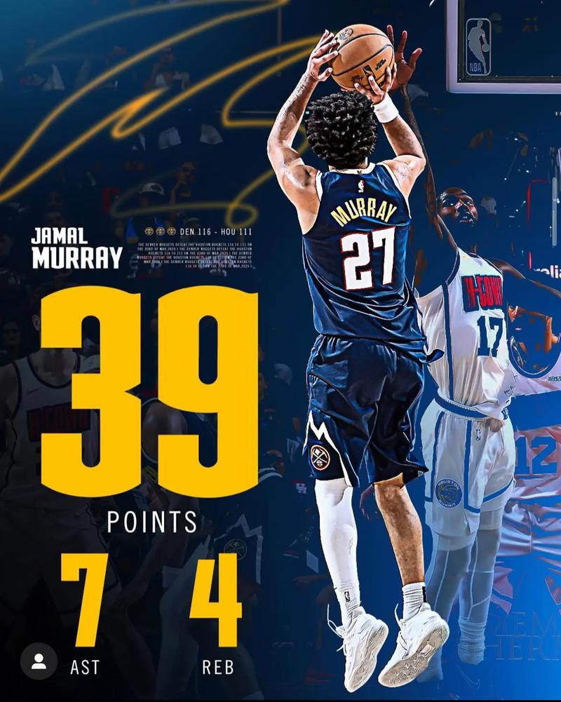 贾马尔·穆雷：我们只会变更好 一些球员倒下了 更多球员挺身而出