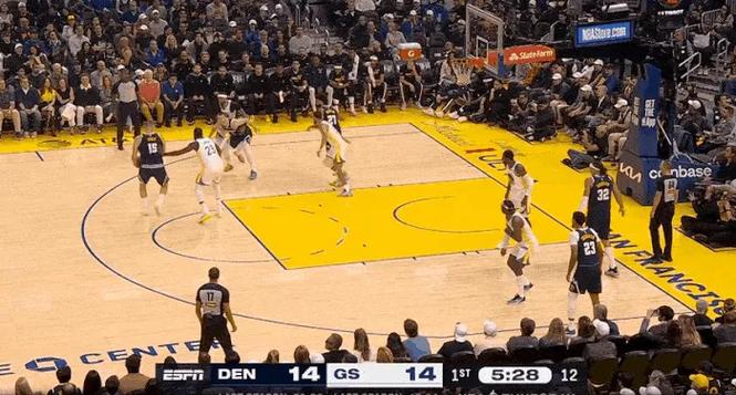 球领人走！约基奇妙传助布朗上篮得手 拿到个人本场第10次助攻